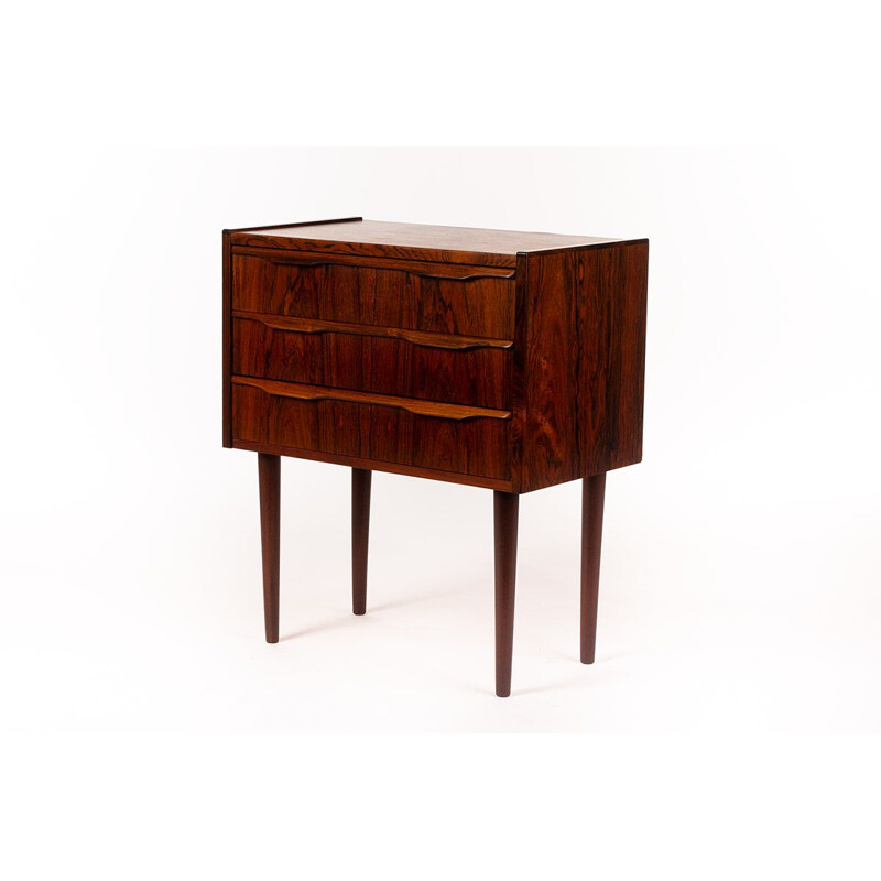 Vintage Danish small chest of drawers in rosewood, 1960