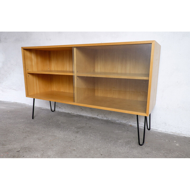 Vintage sideboard in Elm wood by Erich Stratmann for Idee Möbel, 1950s