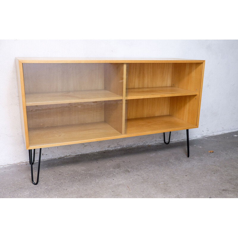 Vintage sideboard in Elm wood by Erich Stratmann for Idee Möbel, 1950s