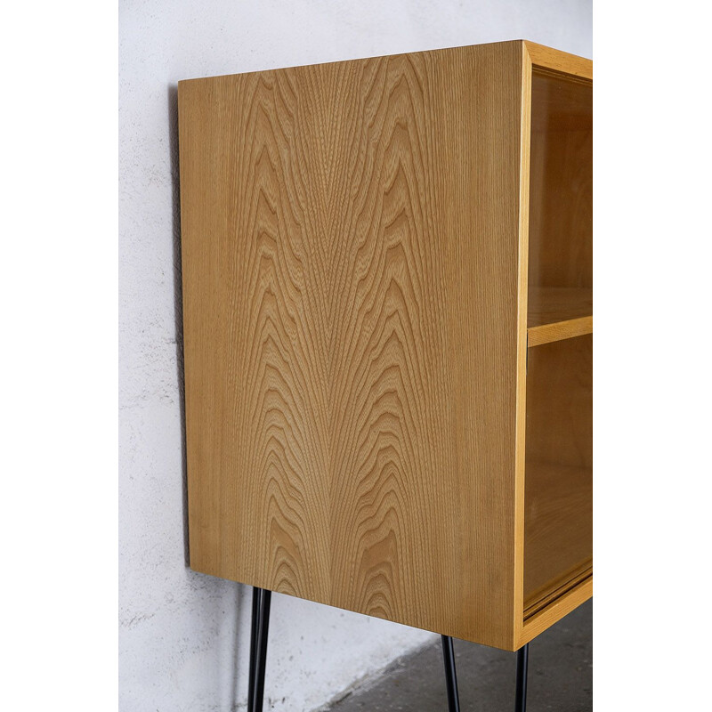 Vintage sideboard in Elm wood by Erich Stratmann for Idee Möbel, 1950s