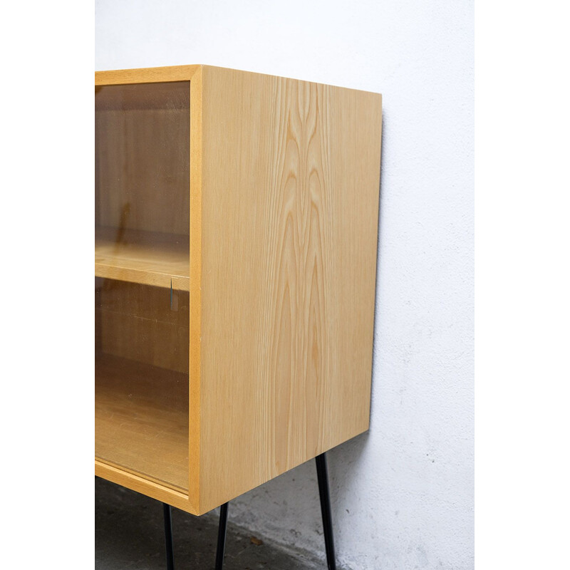 Vintage sideboard in Elm wood by Erich Stratmann for Idee Möbel, 1950s