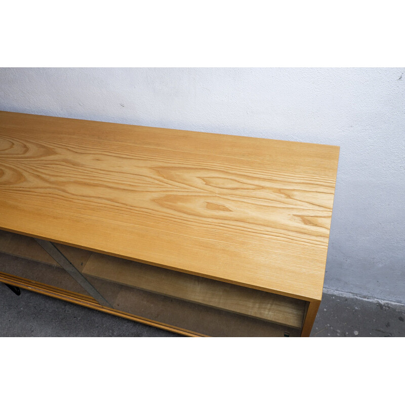 Vintage sideboard in Elm wood by Erich Stratmann for Idee Möbel, 1950s