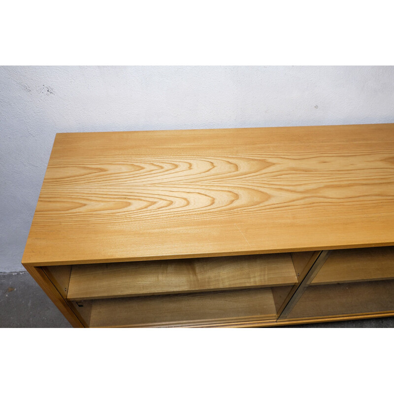 Vintage sideboard in Elm wood by Erich Stratmann for Idee Möbel, 1950s