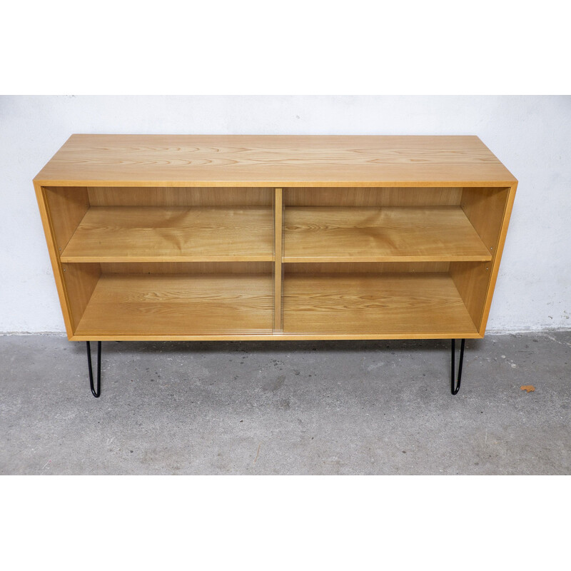 Vintage sideboard in Elm wood by Erich Stratmann for Idee Möbel, 1950s