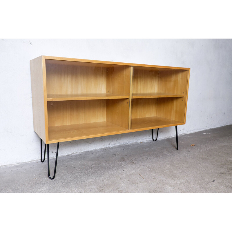 Vintage sideboard in Elm wood by Erich Stratmann for Idee Möbel, 1950s