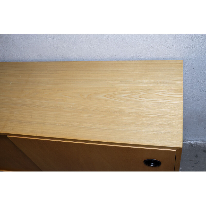 Vintage Elm wood Sideboard by Erich Stratmann for Idee Möbel, 1950s
