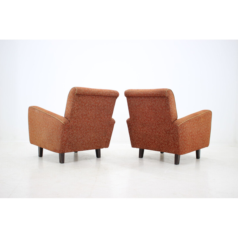 Vintage Pair of Armchairs designed by JIndřich Halabala, 1940