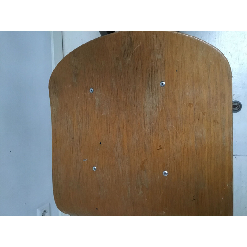 Coppia di sedie da ufficio industriali vintage di Friso Kramer per Ahrend le cercle