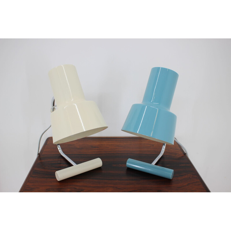 Vintage set of two table lamps by Josef Hůrka for Napako, 1970