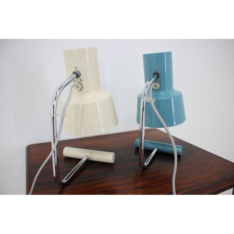 Vintage set of two table lamps by Josef Hůrka for Napako, 1970