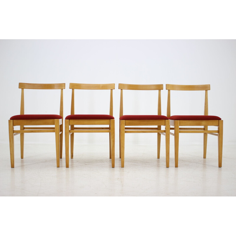 Vintage Set of 4 dining chairs by Thon, 1970