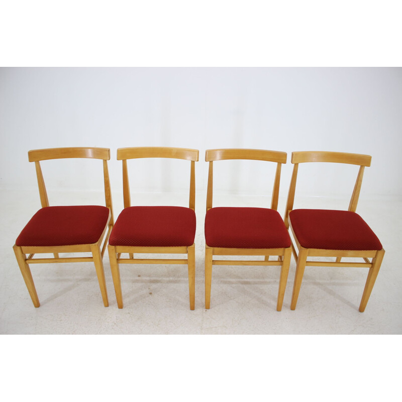 Vintage Set of 4 dining chairs by Thon, 1970