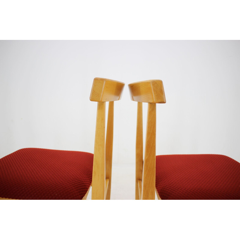 Vintage Set of 4 dining chairs by Thon, 1970