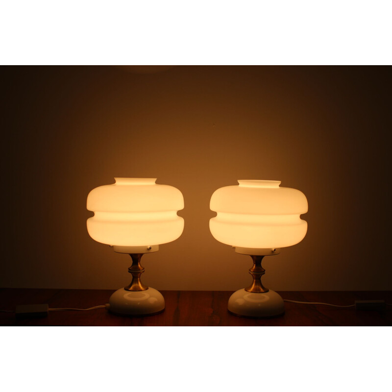 Vinage Pair of table lamps by Napako, 1970