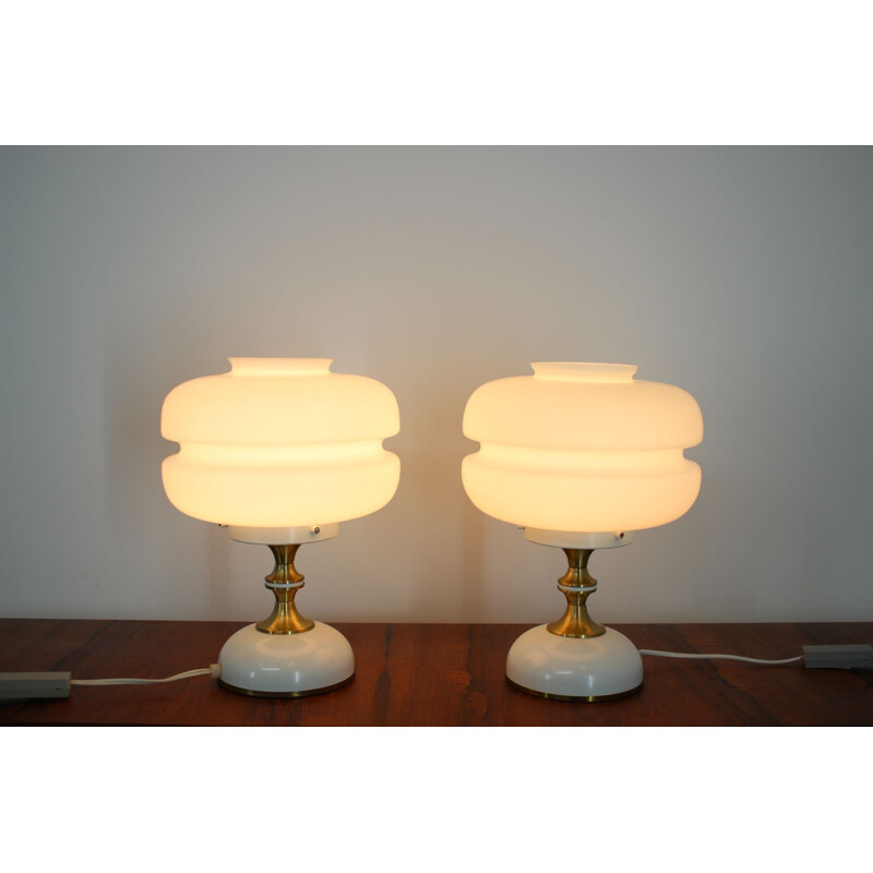 Vinage Pair of table lamps by Napako, 1970