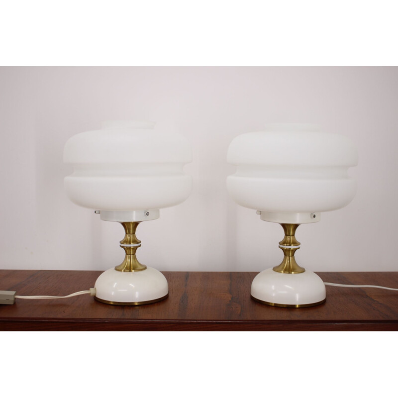 Vinage Pair of table lamps by Napako, 1970