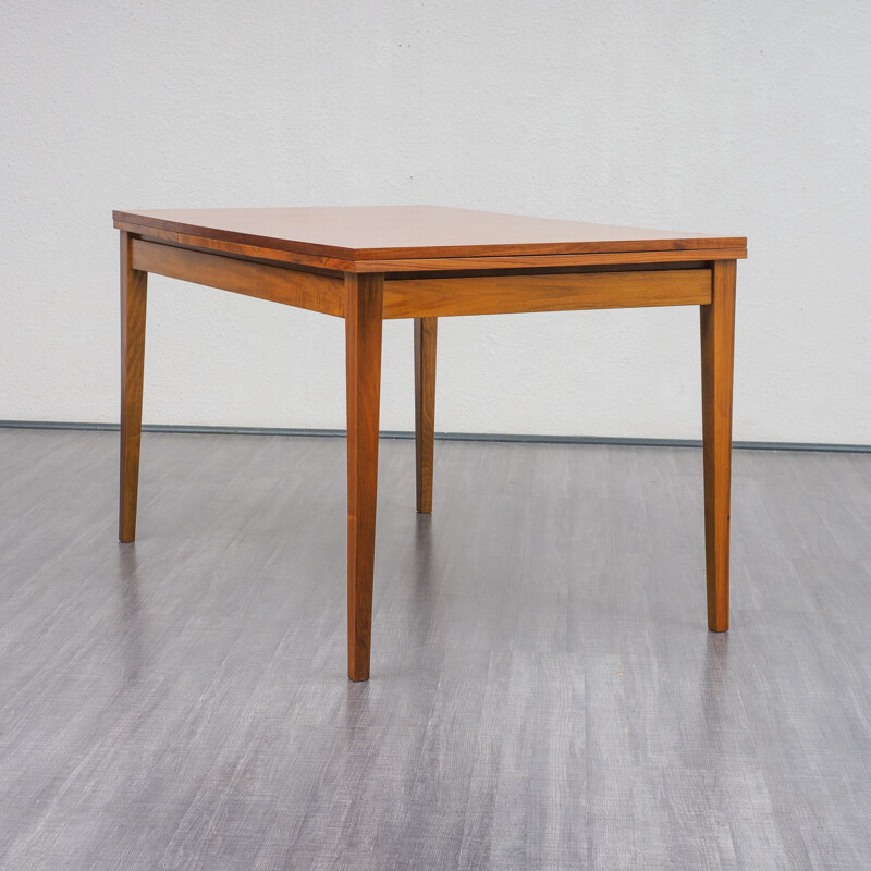 Vintage extendable walnut dining table, 1960s