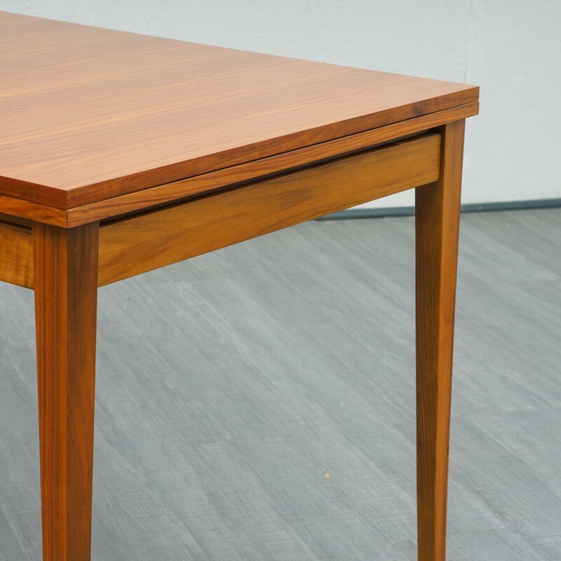 Vintage extendable walnut dining table, 1960s