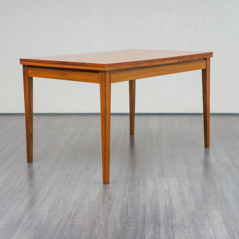 Vintage extendable walnut dining table, 1960s