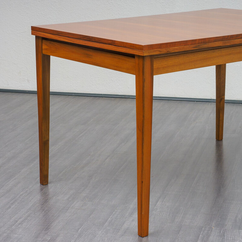 Vintage extendable walnut dining table, 1960s