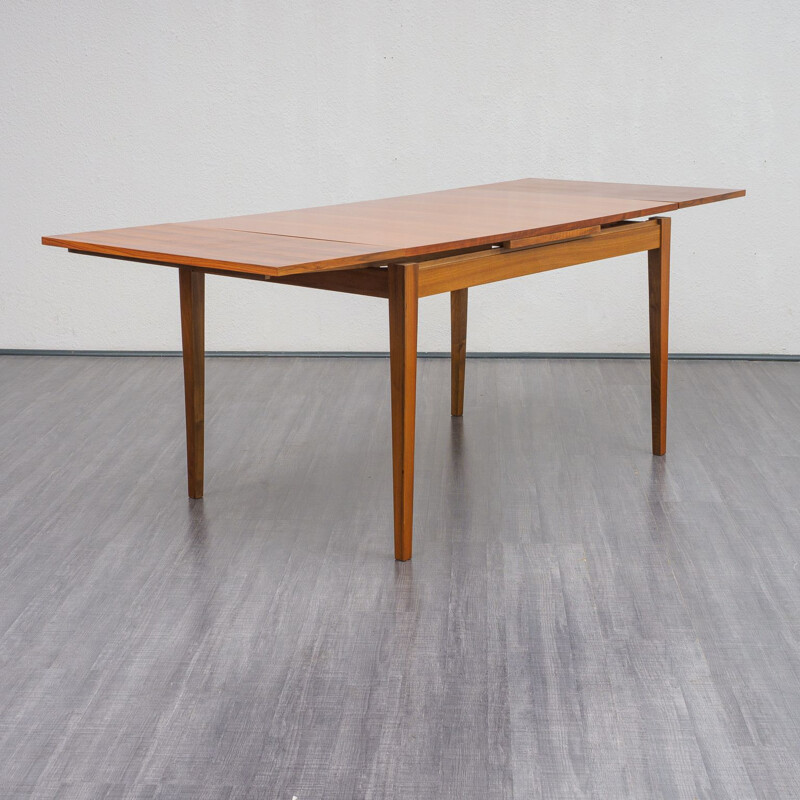 Vintage extendable walnut dining table, 1960s