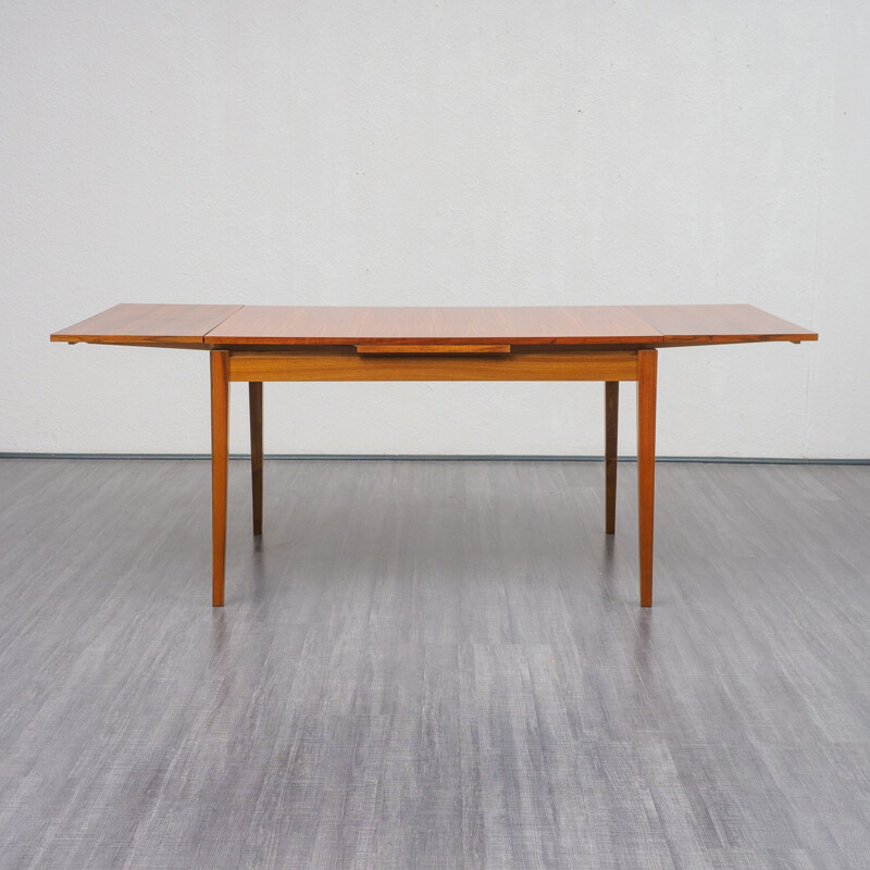 Vintage extendable walnut dining table, 1960s