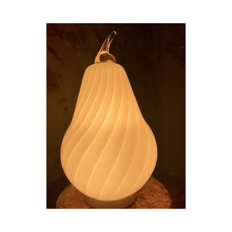 Vintage Murano glass pear lamp by Vetri, 1970