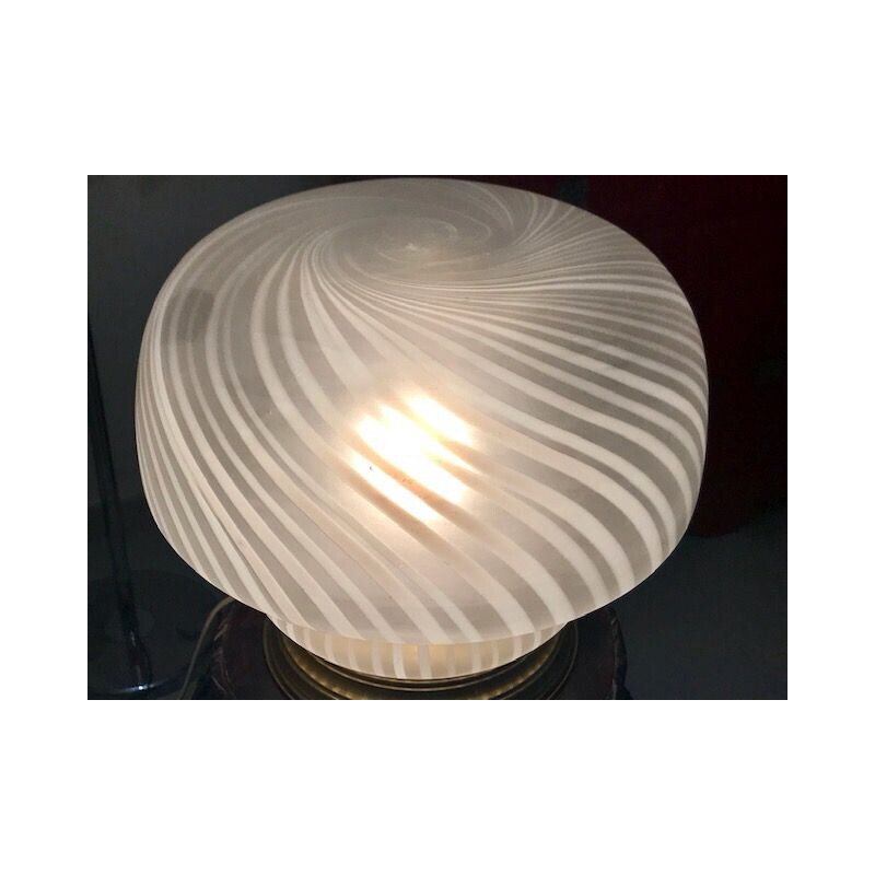 Vintage Murano glass mushroom lamp by Vetri, 1960s