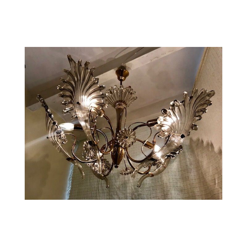 Vintage chandelier by Franco Luce, 1970 s