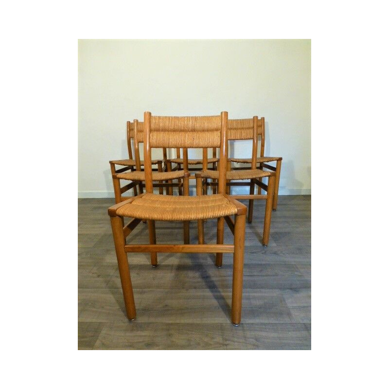 Set of 6 vintage chairs by Pierre Gautier Delaye for Weekend, 1960s