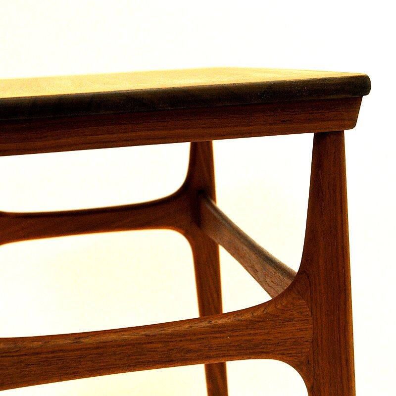 Set of 3 vintage teak side tables by Erling Torvits for HM, Denmark, 1960s