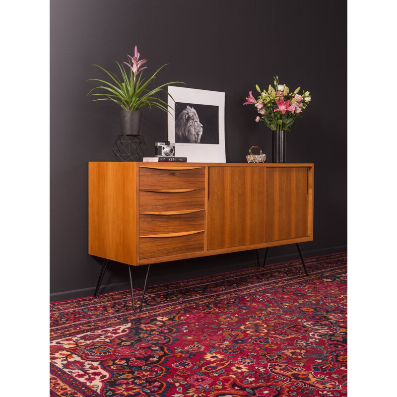 Vintage walnut sideboard, Germany, 1950s