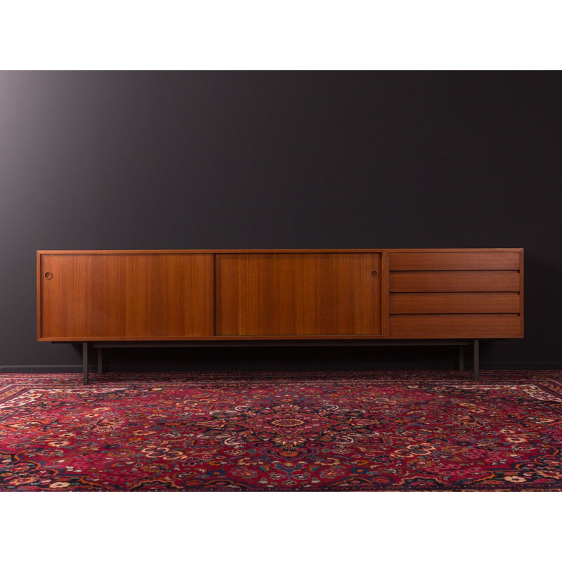 Vintage teak sideboard by Walter Wirz for Wilhelm Renz, 1960s