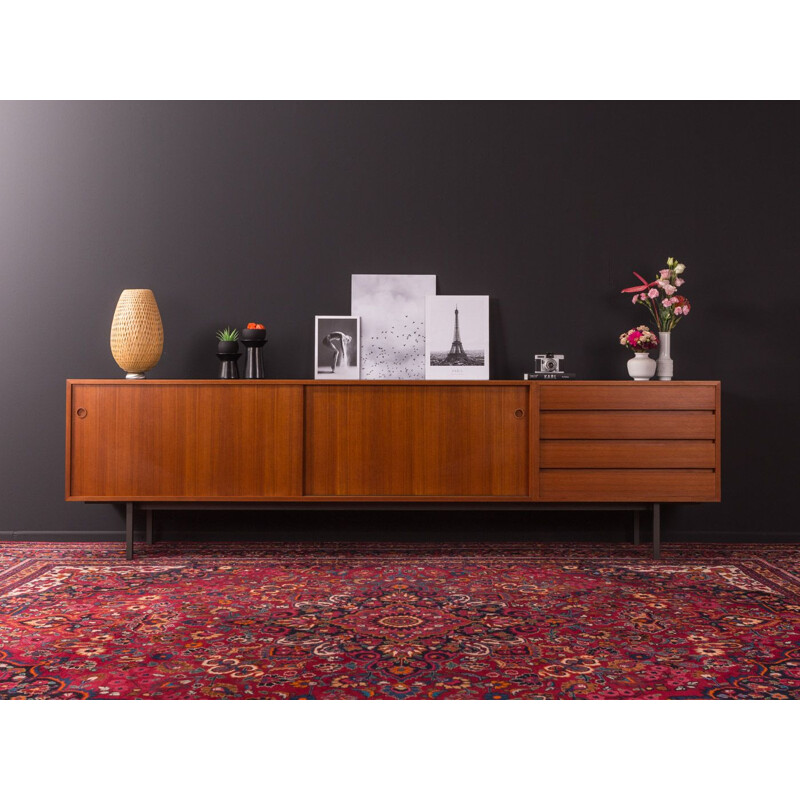 Vintage teak sideboard by Walter Wirz for Wilhelm Renz, 1960s