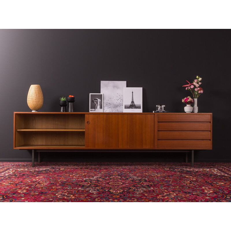 Vintage teak sideboard by Walter Wirz for Wilhelm Renz, 1960s