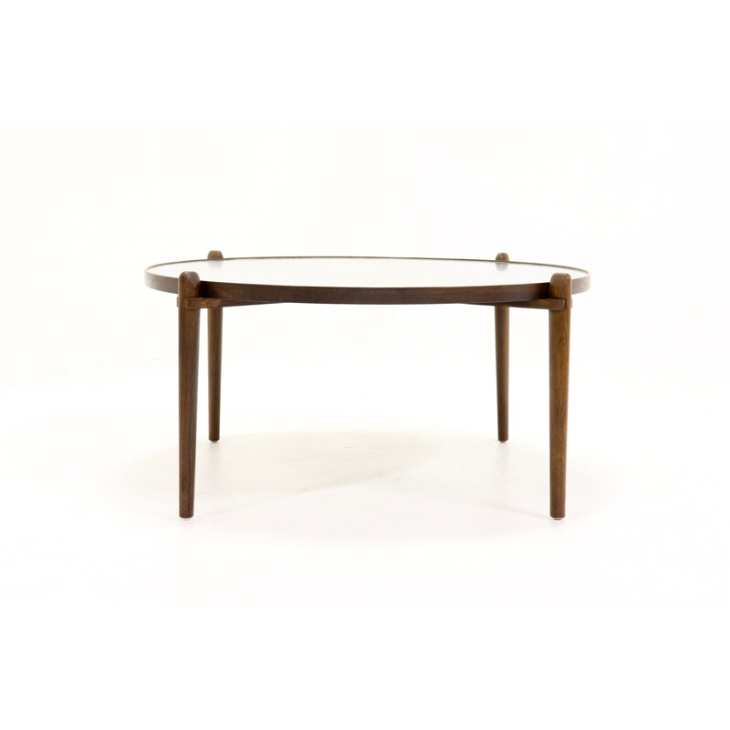 Vintage circular coffee table by Heinz Lilienthal, 1960s