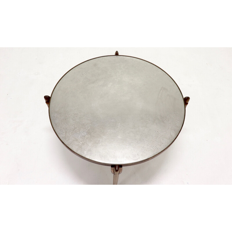 Vintage circular coffee table by Heinz Lilienthal, 1960s