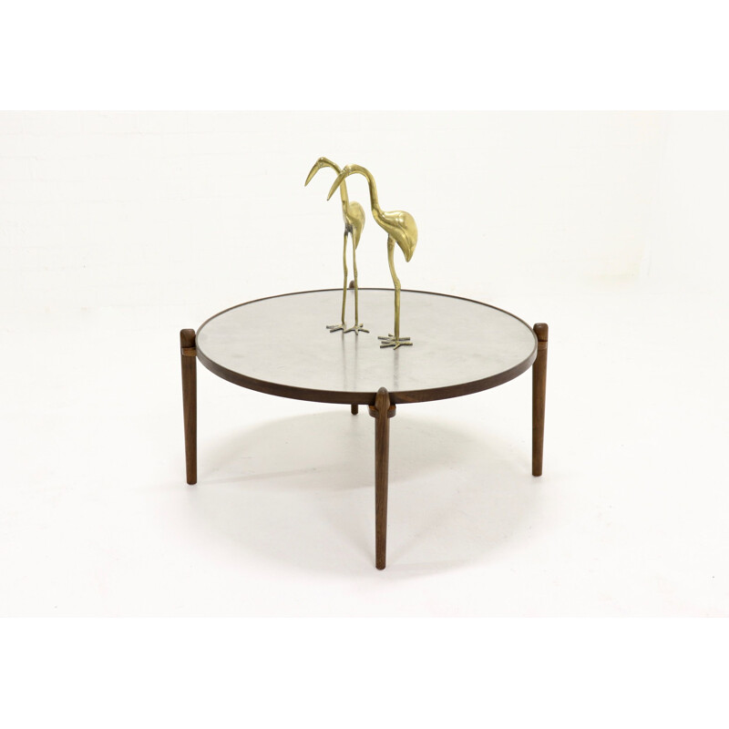 Vintage circular coffee table by Heinz Lilienthal, 1960s