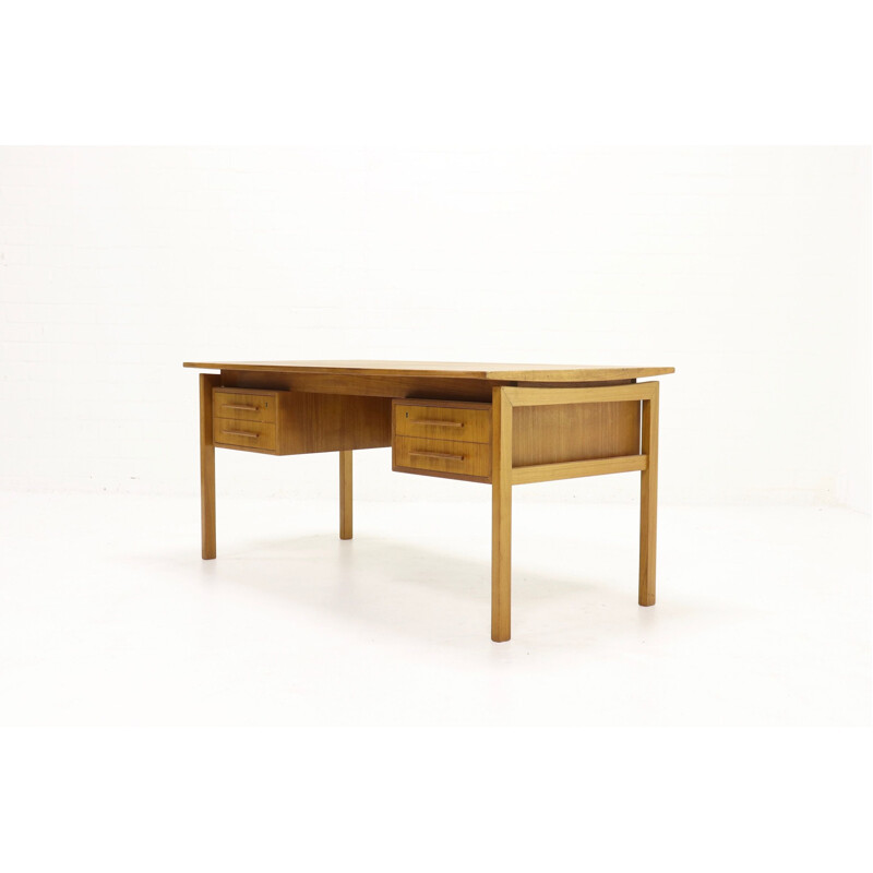 Vintage desk in teak by Imha Møbelfabrik, 1960s