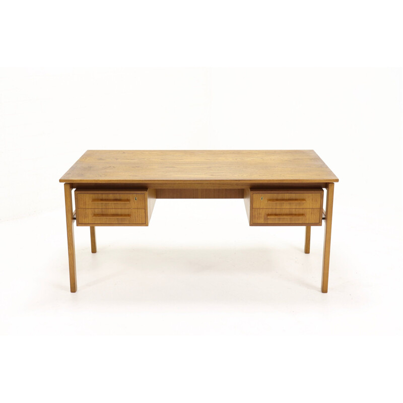 Vintage desk in teak by Imha Møbelfabrik, 1960s