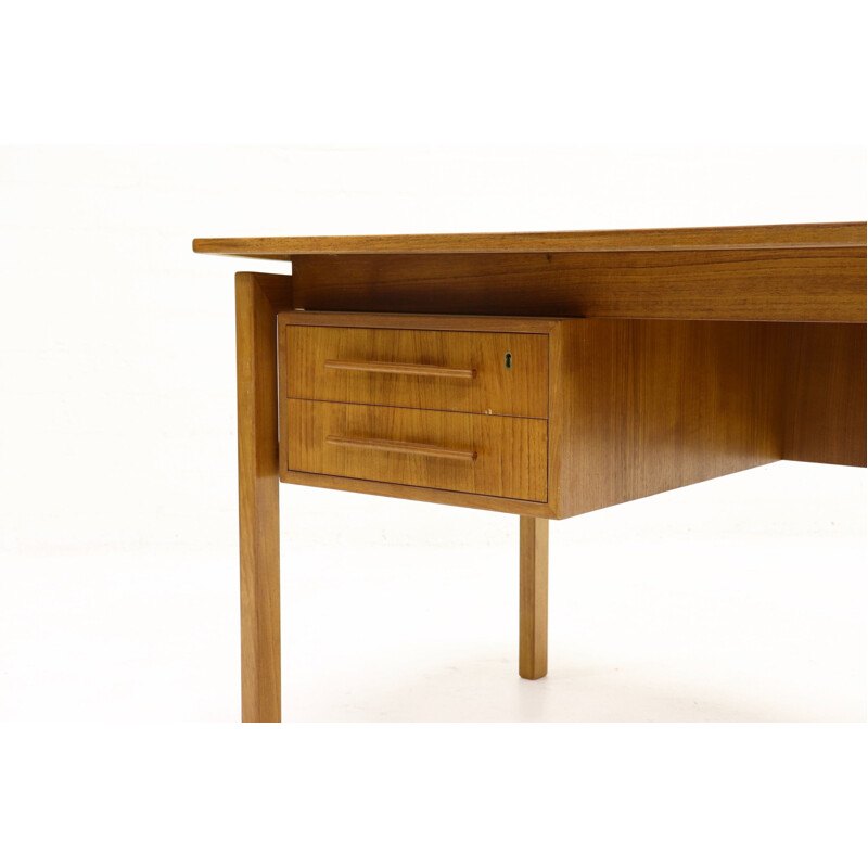 Vintage desk in teak by Imha Møbelfabrik, 1960s