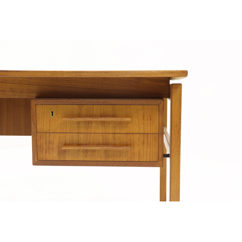 Vintage desk in teak by Imha Møbelfabrik, 1960s