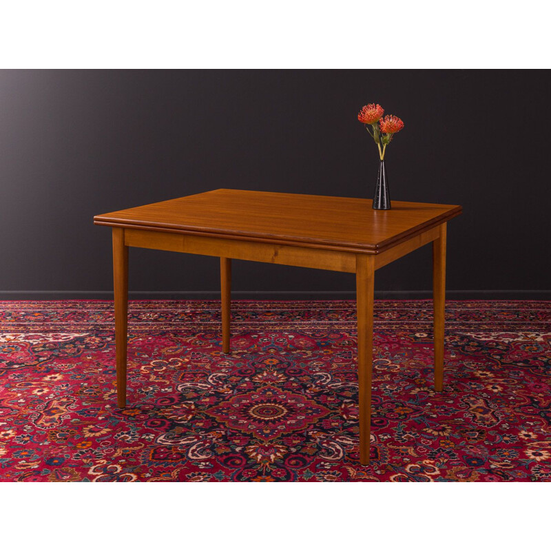 Vintage teak extendible dining table, Germany, 1960s