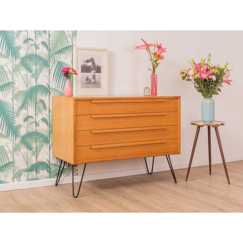 Vintage oak chest of drawers by WK Möbel, Germany, 1960s