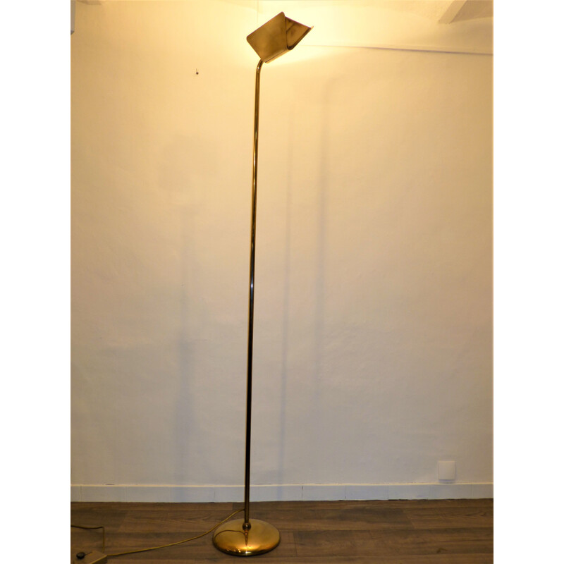 Vintage brass floor lamp by Anton Angeli, 1960s