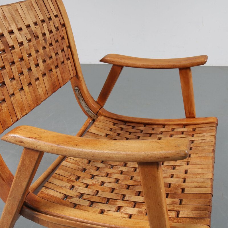 Pair of vintage lounge chairs by Erich Dieckmann for Gelanka Tyskland, Germany 1930