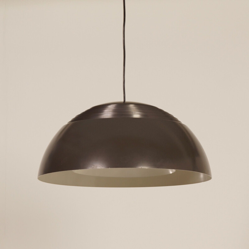 Vintage brown AJ Hanging Lamp by Arne Jacobsen for Louis Poulsen, 1970