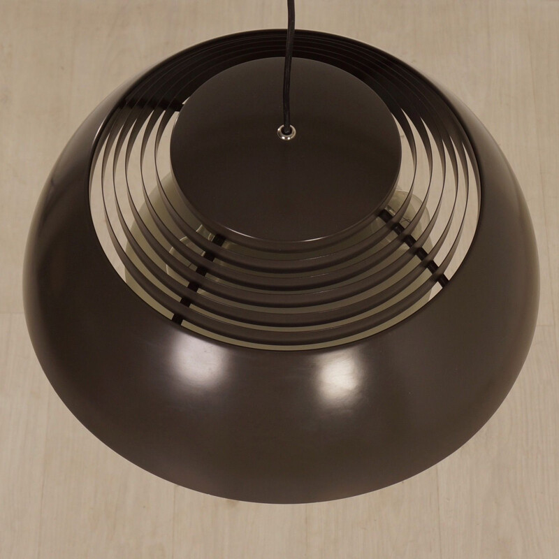 Vintage brown AJ Hanging Lamp by Arne Jacobsen for Louis Poulsen, 1970