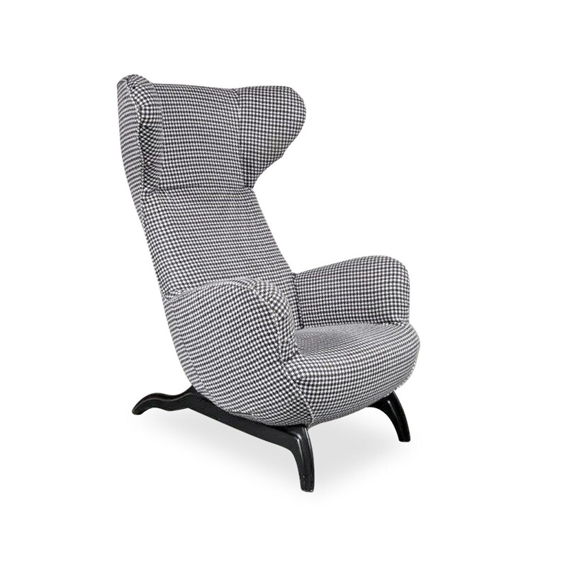 Modèle vintage Ardea chaise par Carlo Mollino pour Zanotta, Italie 1950
