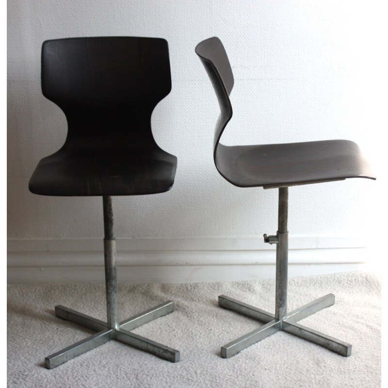 Pagholz industrial desk chair - 1960s